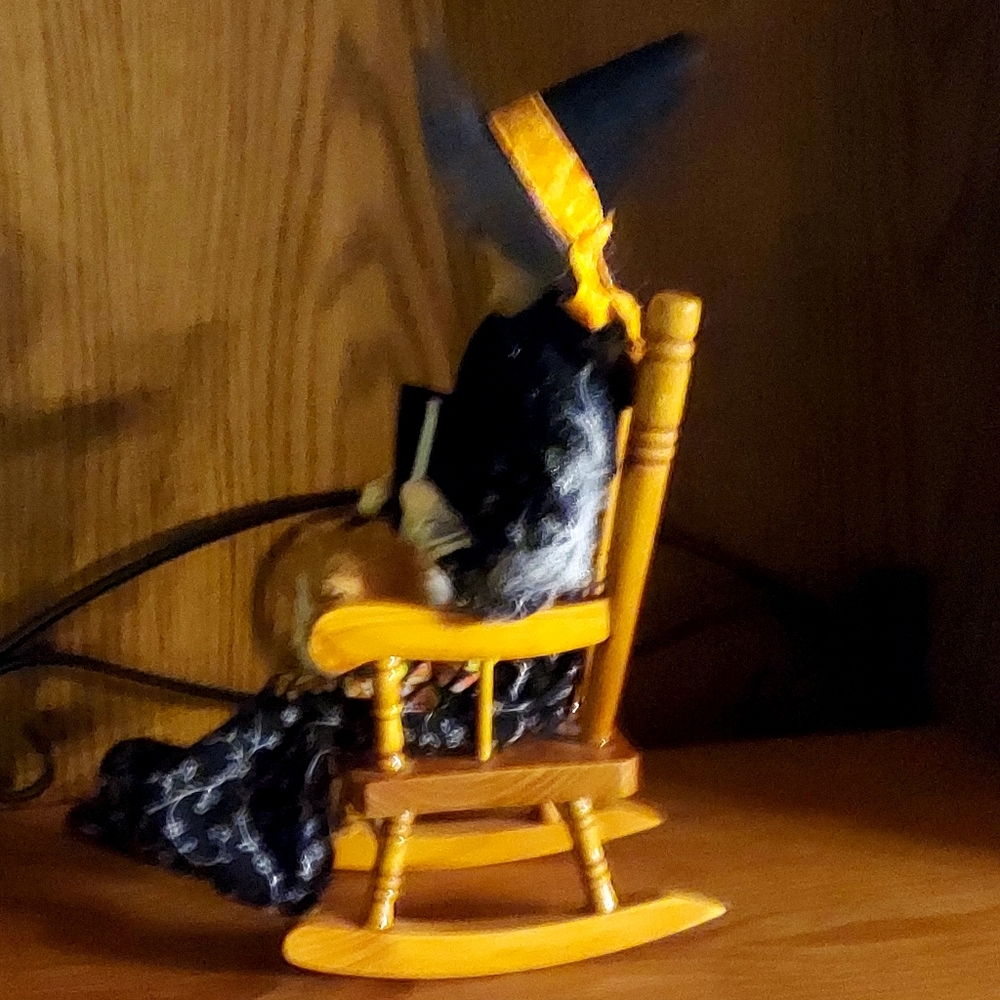 Byer's Choice Rocking Chair Witch - Picture 2 of 10
